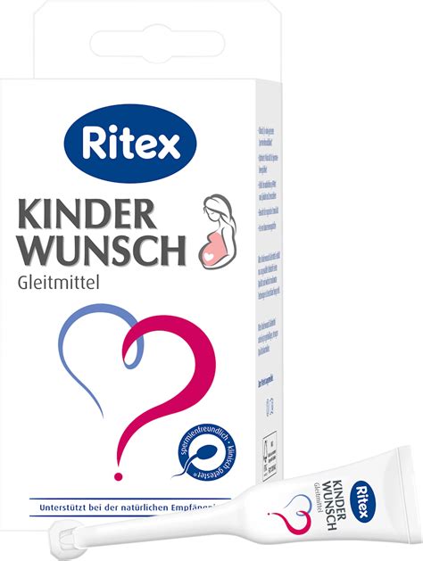 Verpackung von Ritex Kinderwunsch Gleitmittel mit Applikatoren.