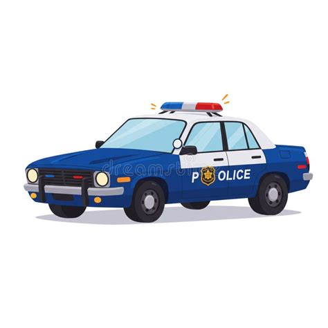 Illustration oder Foto eines Polizeiautos, das einen Kombi stoppt, hinter dem ein Buggy mit einem Kind befestigt ist.