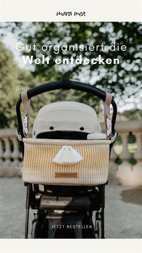 Schema zur Befestigung eines Fußsacks am Kinderwagen mit nummerierten Schritten