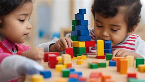 Kinder spielen mit verschiedenen Eichhorn Holzspielzeugen, die ihre motorischen Fähigkeiten fördern