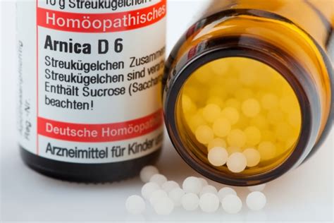 Verpackung von Arnika Globuli
