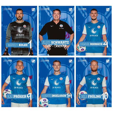 Eine Collage aus verschiedenen Autogrammkarten von Spielern des 1. FSV Mainz 05