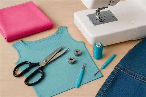 Beispiele für dehnbare Stoffe wie Jersey und Bündchenware