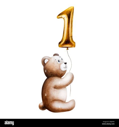 Niedlicher Folienballon in Form einer 1 mit Krone für den ersten Geburtstag