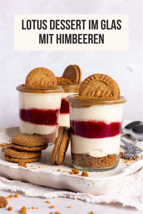 Schema der Schichtung des Himbeertraum-Desserts im Glas