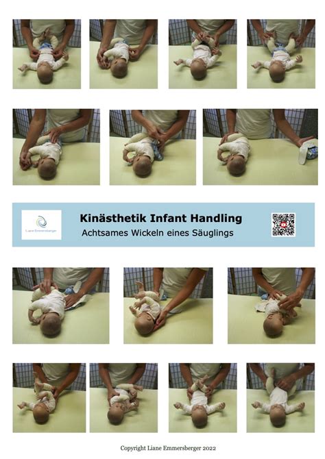 Illustration, die das korrekte seitliche Ablegen eines Säuglings zeigt