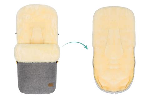 Detailaufnahme des Fillikid Winterfußsack Calgary mit aufgesticktem Logo und modernen Designelementen