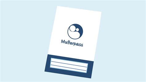 Illustration eines geöffneten Mutterpasses mit verschiedenen Einträgen